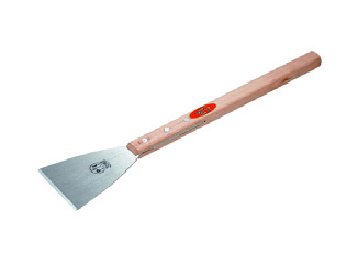 PAVAN Art. 613/L - Raschietto acciaio temprato Manico legno 350 mm Spessore lama 2 mm