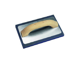 PAVAN Art. 819/2 - Frattone manico in legno levigato Gomma blu spessore 14 mm Gomma cellula medio fine per intonaci tradizionali