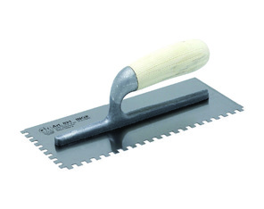 PAVAN Art. 821/ID-SX - Frattone in acciaio inox Manico in legno tipo Timo Saldato Dentato sinistro