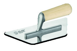 PAVAN Art. 825/I - Frattone in acciaio inox Manico in legno Saldato Superficie inferiore lucidata a specchio