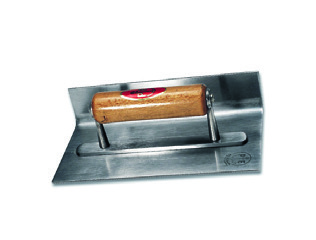 PAVAN Art. 826 - Frattone sagomato per angoli interni arrotondati Manico in legno Spessore lama 1,5 mm