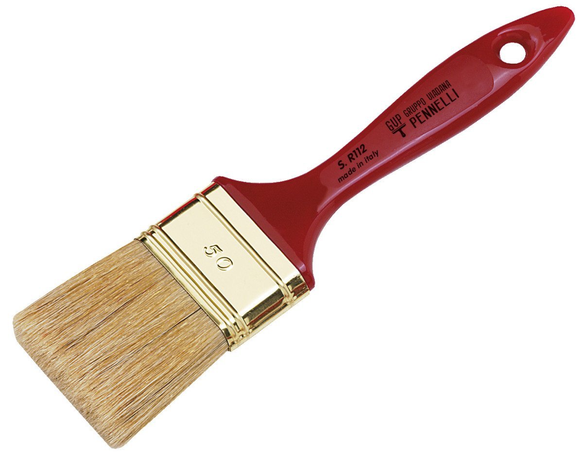 Pennellessa manico plastica pieno, colore verde scuro